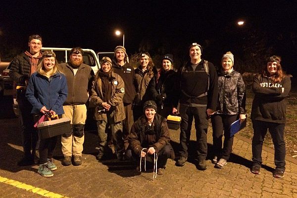 Eastern Barred Bandicoot team. Source: Phillip Island Nature Parks