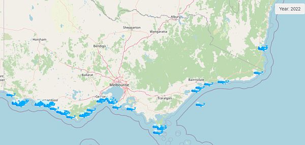 Southern Right Whale sightings in Victoria 2022