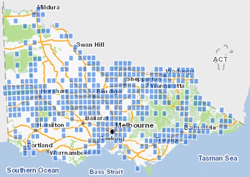 All known records of Diamond Firetail in Victoria. Source: VBA 2016.