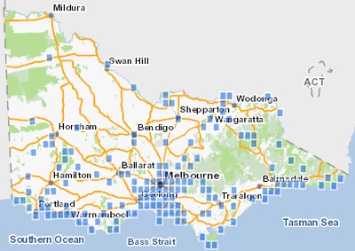 All known records of Lewin’s Rail. Source; Victorian Biodiversity Atlas 2016