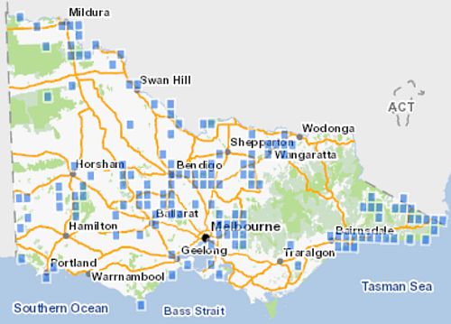 All known records of Square-tailed Kite in Victoria. Source: VBA 2017