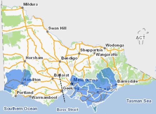 Previous distribution of Dwarf Galaxias in Victoria Source: VBA 2016