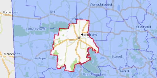 horsham lga map