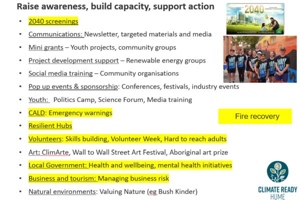 Climate change engagement 2 Hume Region